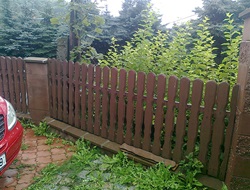 Dřevěný plot Dřevěný plot